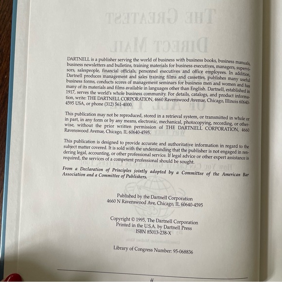 BOOK ~ “THE GREATEST DIRECT MAIL SALES LETTERS OF ALL TIME”- Richard S. Hodgson - Picture 4 of 13